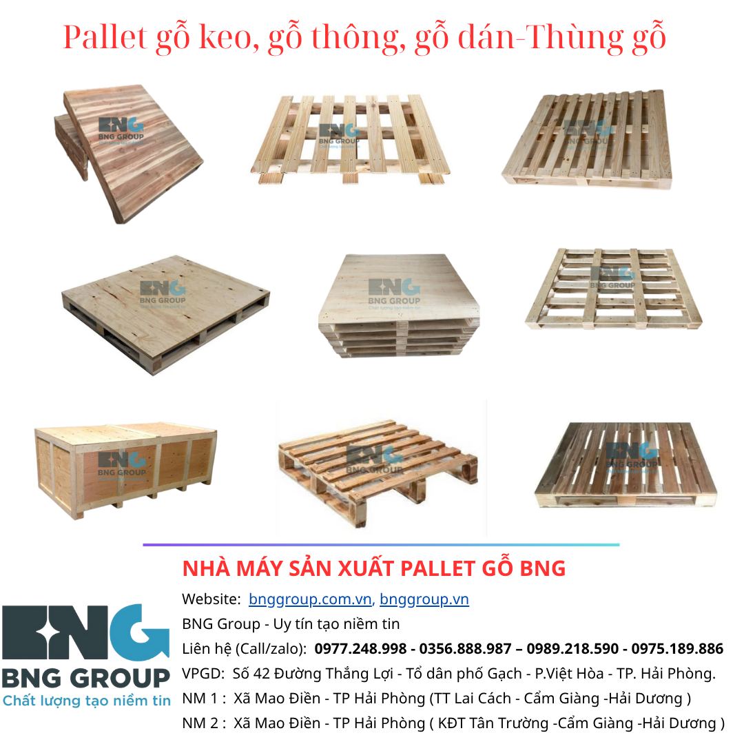 Pallet gỗ, thùng gỗ tại KCN Hải Dương