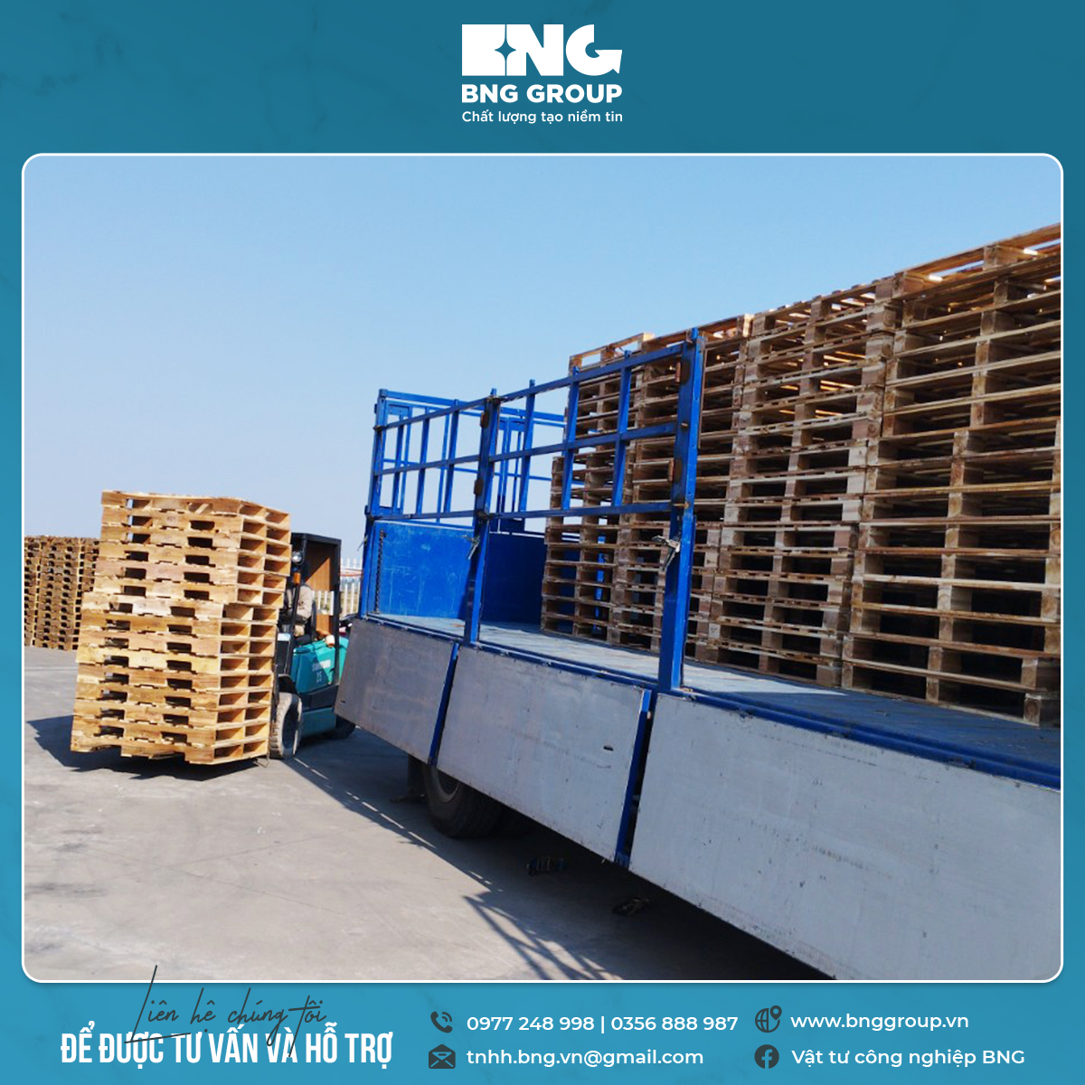 Pallet gỗ BNG - Báo giá pallet gỗ rẻ nhất miền Bắc