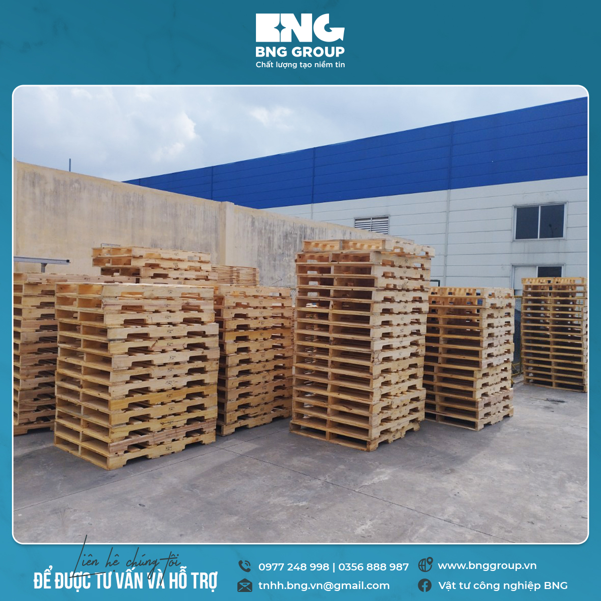 Pallet Gỗ 4 Hướng Nâng