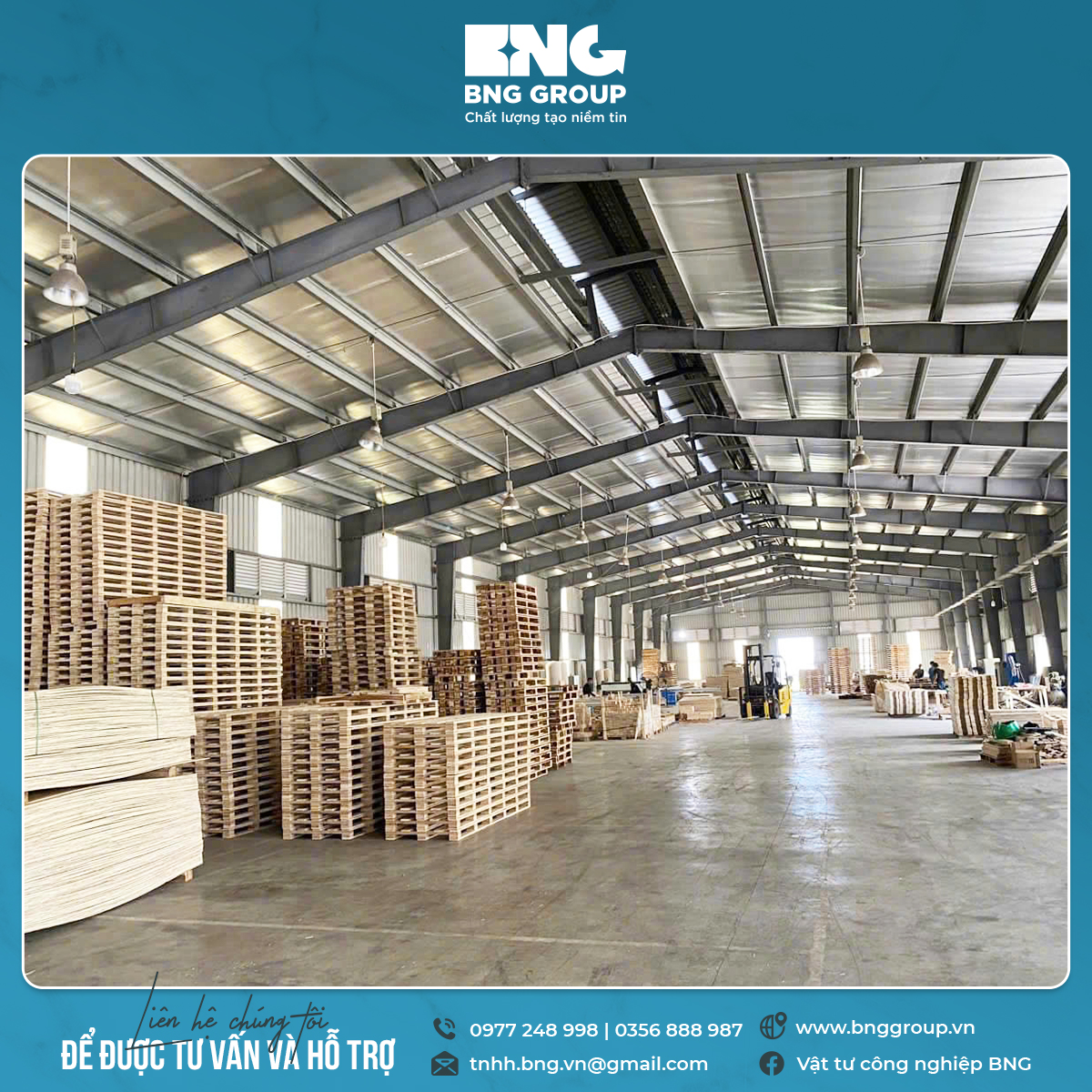 BNG sản xuất pallet gỗ thông, pallet gỗ keo, pallet ván ép, pallet cũ số lượng lớn.