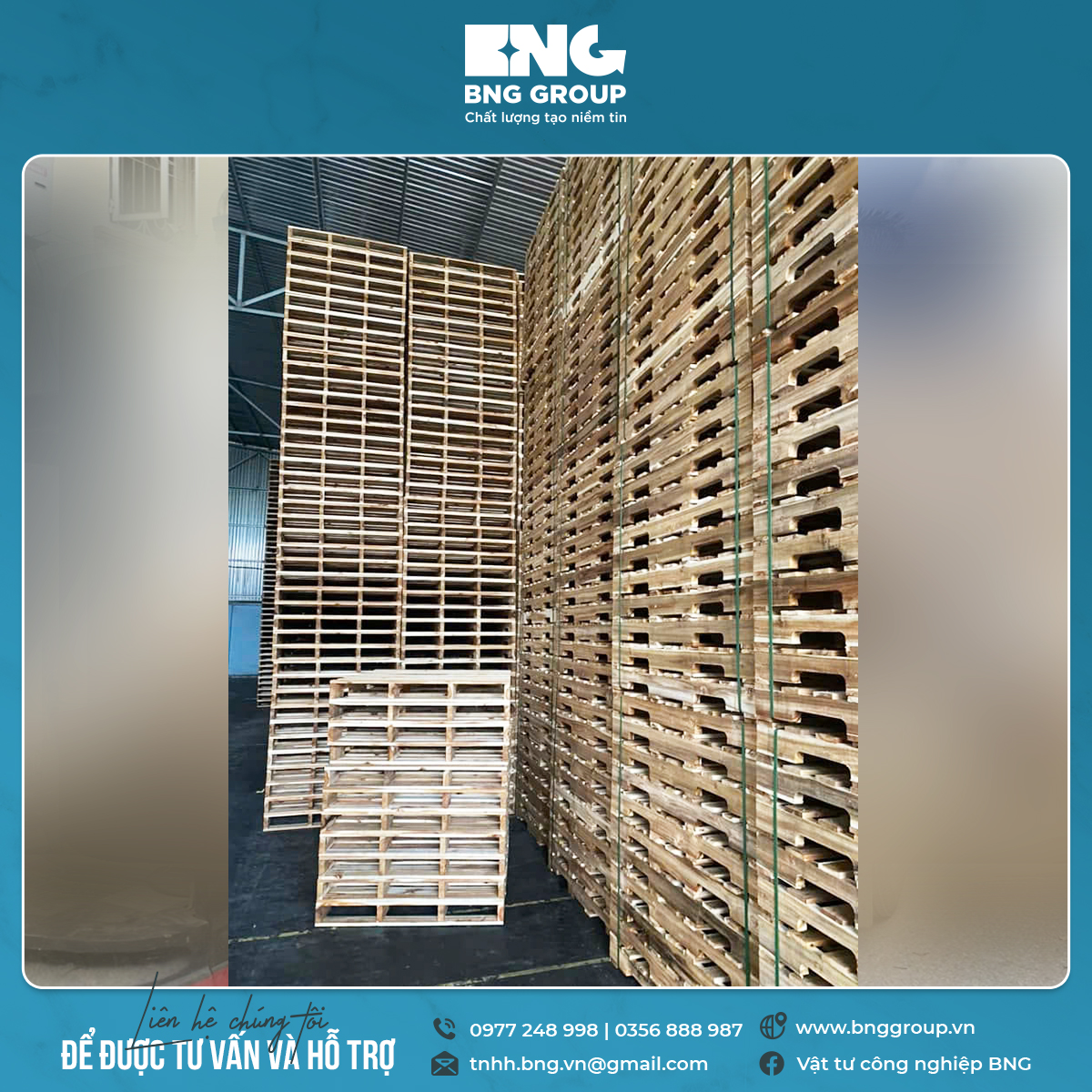 Công ty sản xuất pallet gỗ ở tại Văn Lâm, Hưng Yên