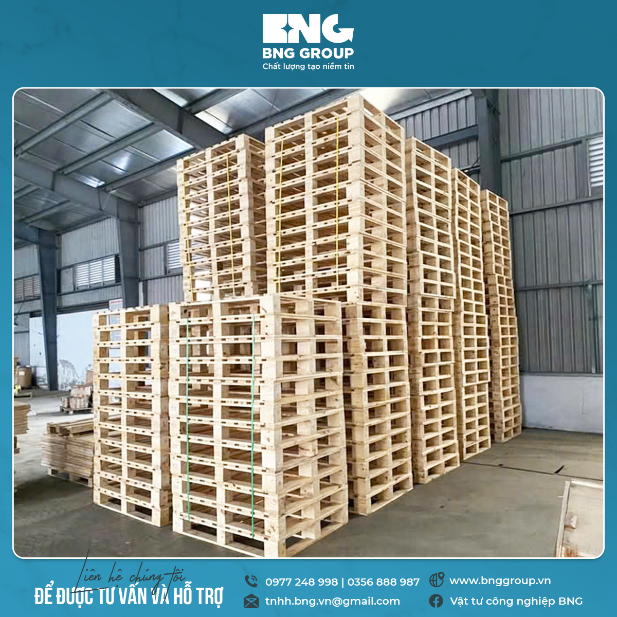 Pallet Gỗ Thông Tiêu Chuẩn Xuất Khẩu