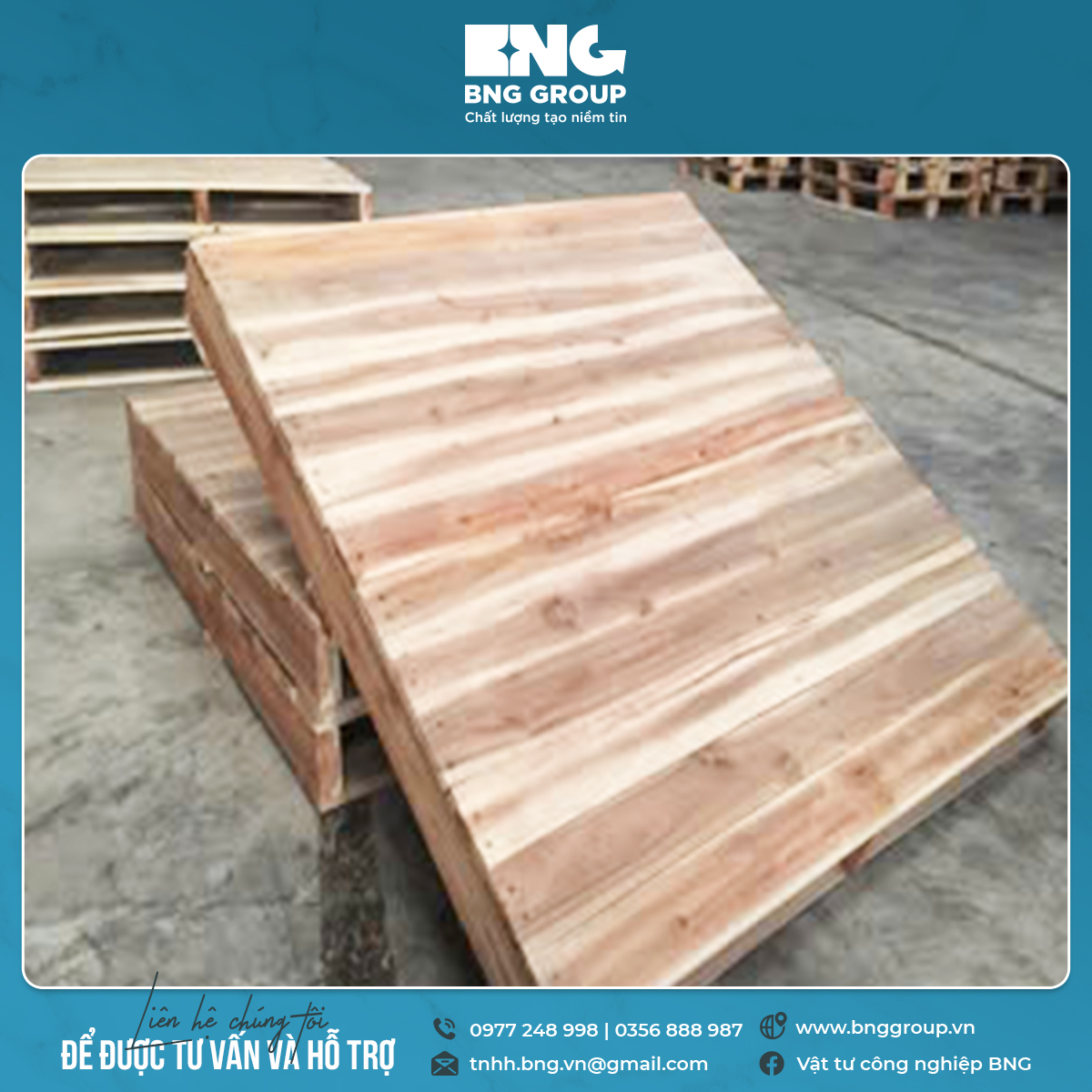 pallet gỗ mặt liền