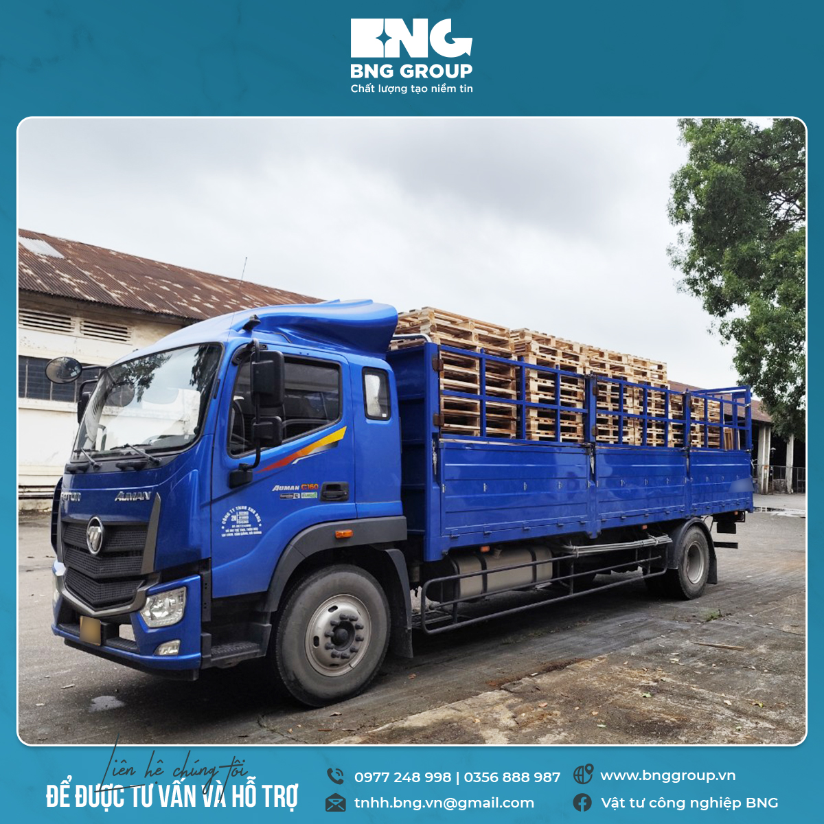 Xưởng pallet tại KCN Phú Thái