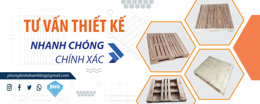 Pallet gỗ hàng chợ giá rẻ – kích thước 1100×1100 – loại 2 hướng nâng sử dụng kê lót sàn