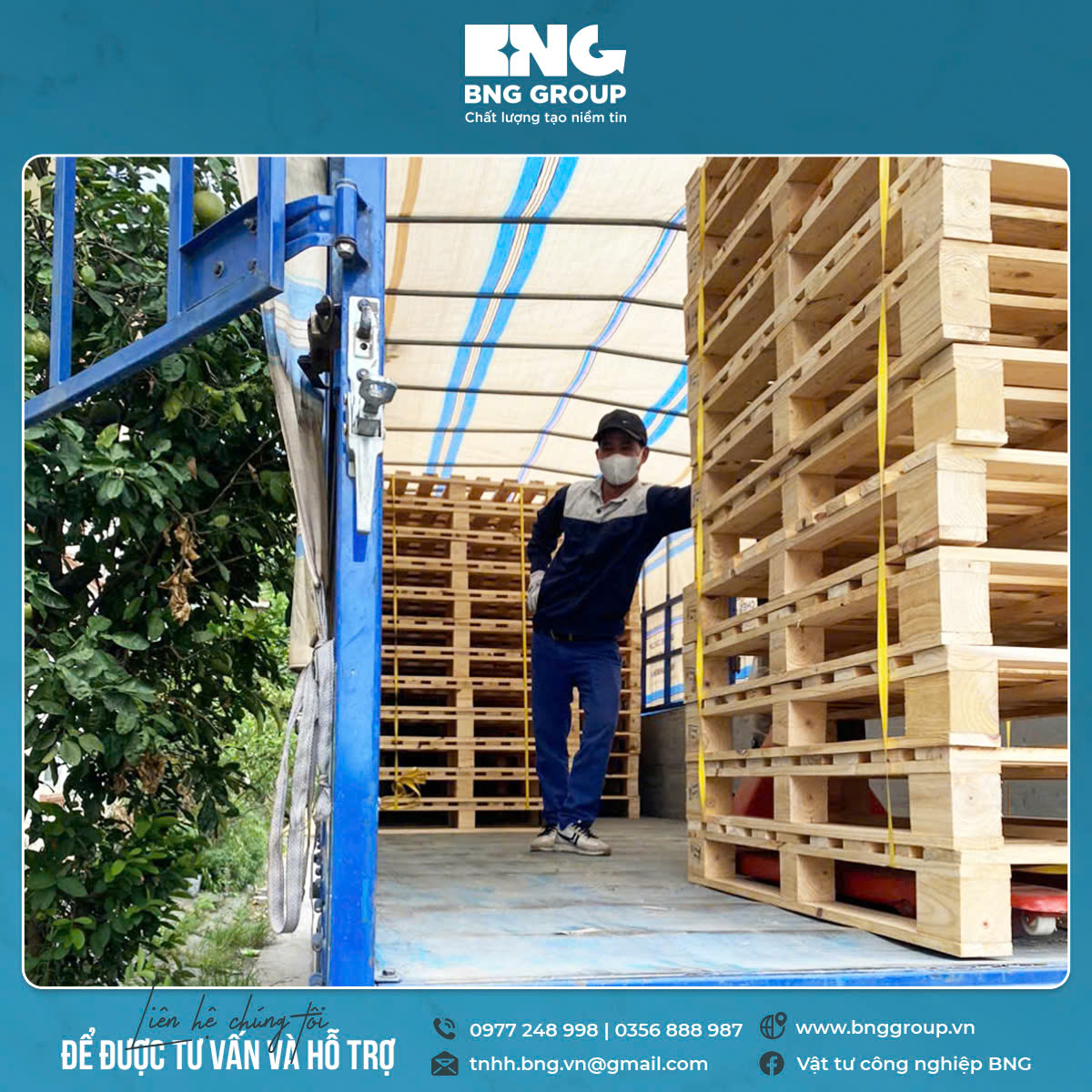 Giao pallet về KCN Cộng Hòa