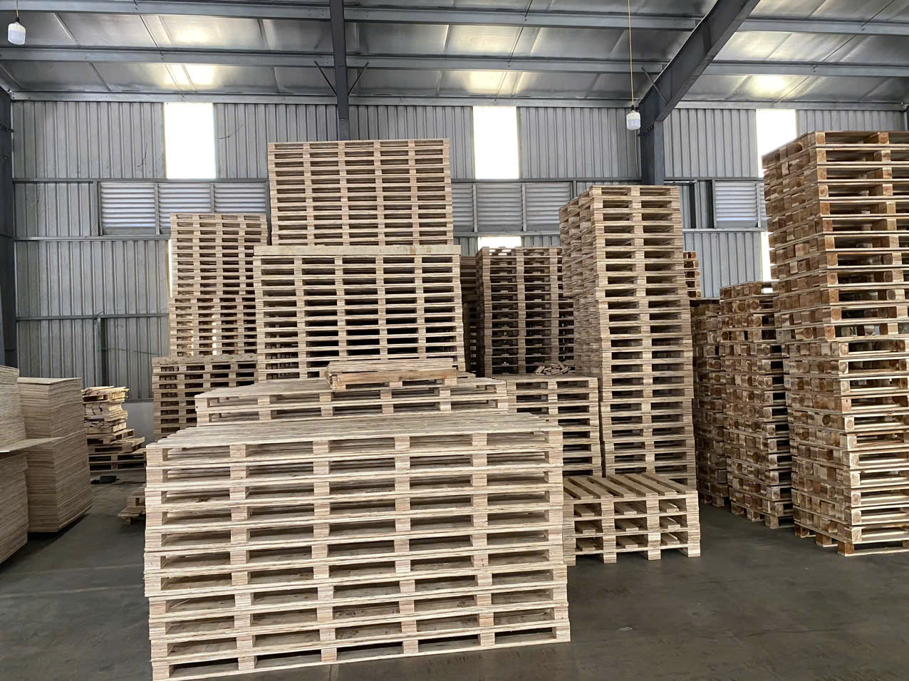 Ván ép đóng pallet, ván ép làm pallet, pallet gỗ ván ép
