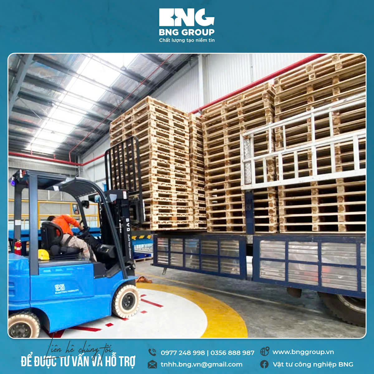 Liên hệ công ty pallet gỗ Hải Dương